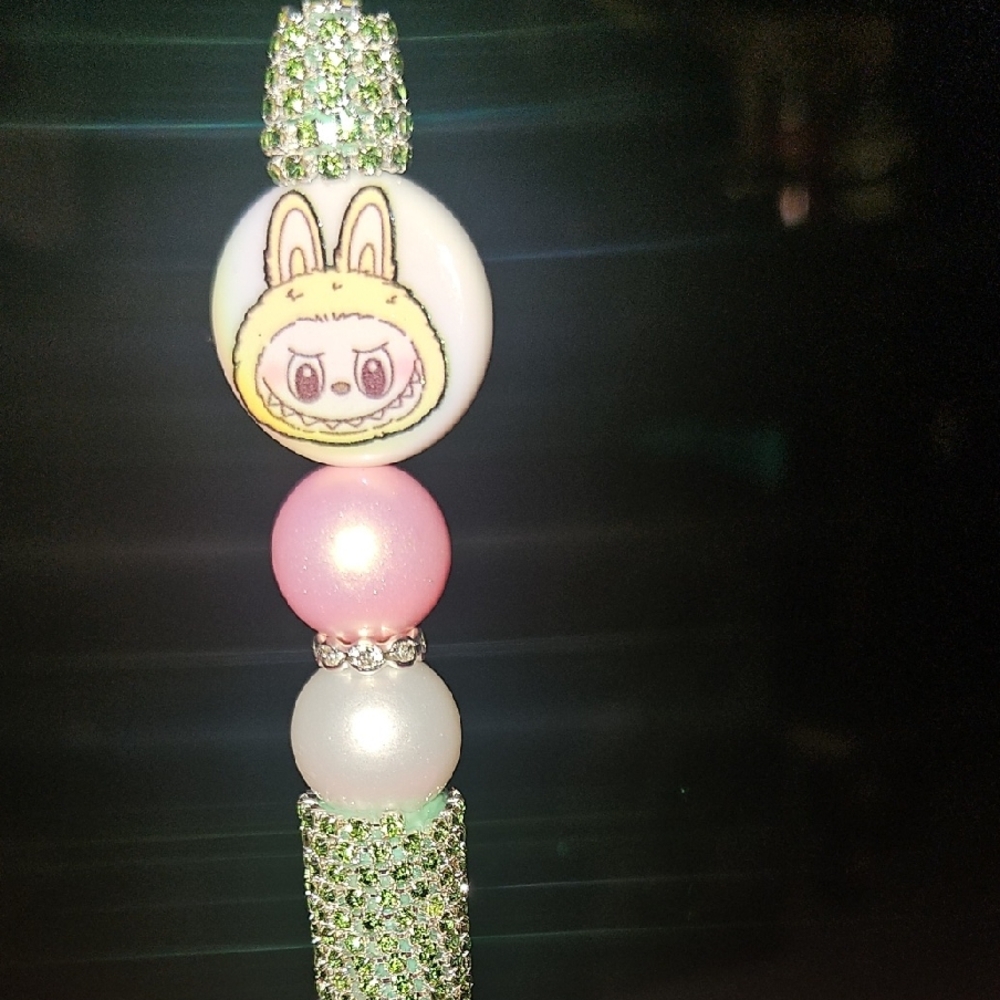 Lubue Beaded Pin with Cartoon Charm